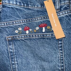 Embroidered Blue Jeans